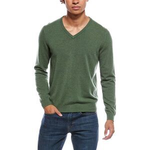 Mette Mens  Cashmere V-Neck Sweater, Green